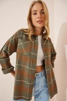 Рубашка – зеленая – стандартного кроя Happiness stanbul, зеленый