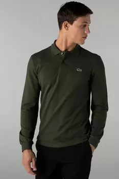 Рубашка – зеленая – стандартного кроя Lacoste, зеленый