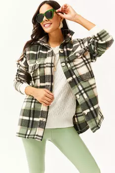 Рубашка – зеленая – стандартного кроя Olalook, зеленый