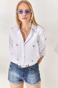 Рубашка – зеленая – стандартного кроя Olalook, зеленый