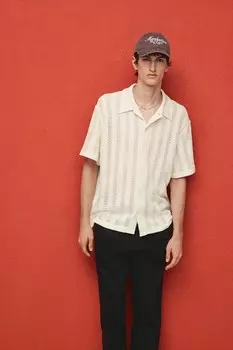 Рубашка жаккардового кроя, стандартного кроя H&M, мультиколор
