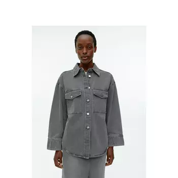 Рубашка женская Arket джинсовая, серый