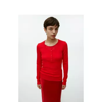 Рубашка женская Arket с длинными рукавами, красный