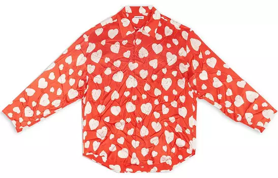 Рубашка женская Balenciaga, красный / белый