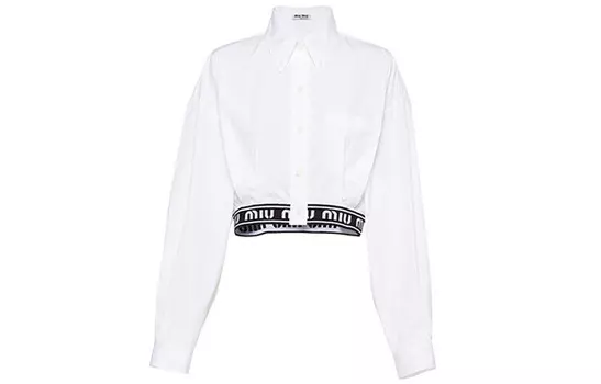 Рубашка женская белая Miu Miu