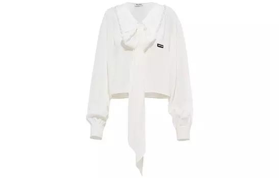 Рубашка женская белая Miu Miu
