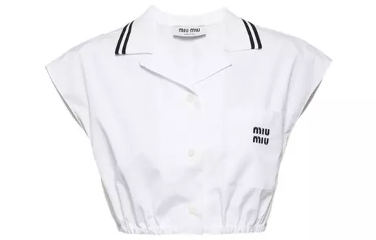 Рубашка женская белая Miu Miu