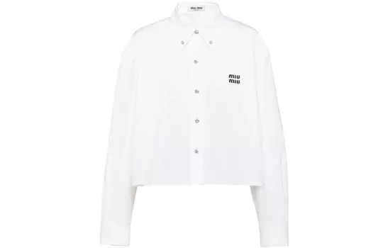 Рубашка женская белая Miu Miu