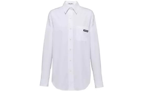 Рубашка женская белая Miu Miu