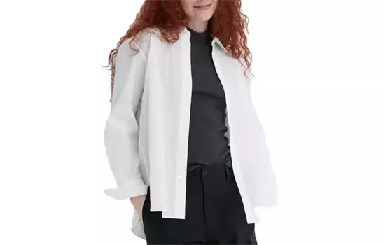 Рубашка женская белая Uniqlo