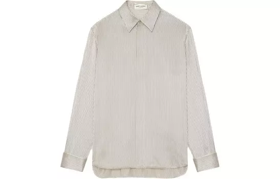 Рубашка женская бежевая Saint Laurent