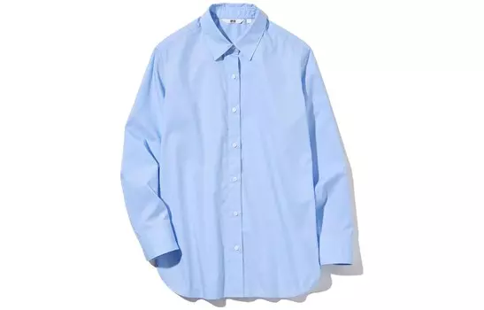 Рубашка женская бирюзовая Uniqlo