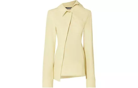 Рубашка женская бледно-желтая Jacquemus