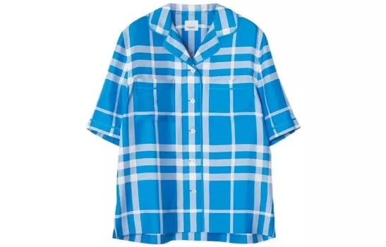 Рубашка женская Burberry, ярко-синий