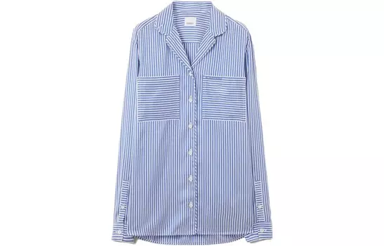 Рубашка женская Burberry, синий / белый