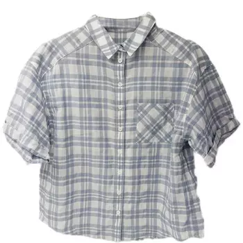 Рубашка женская Burberry, синий / серый