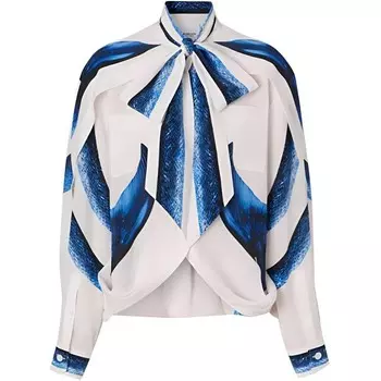 Рубашка женская Burberry, светло-голубой