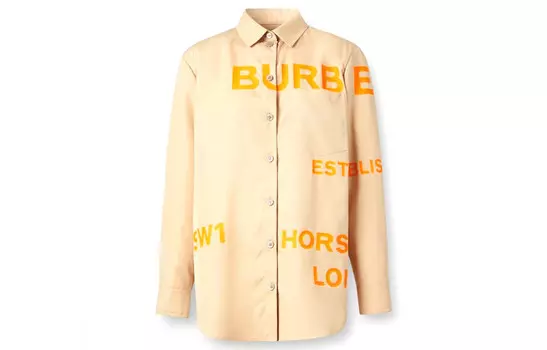 Рубашка женская Burberry, светло-оранжевый