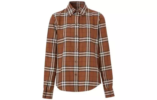 Рубашка женская Burberry, темно-коричневый