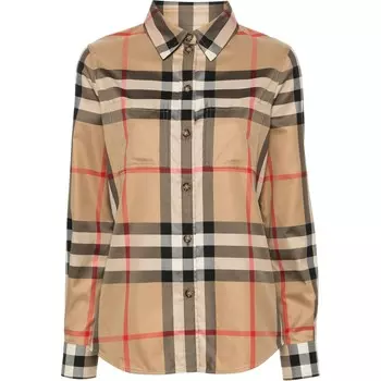 Рубашка женская Burberry Vintage Check-Pattern, бежевый