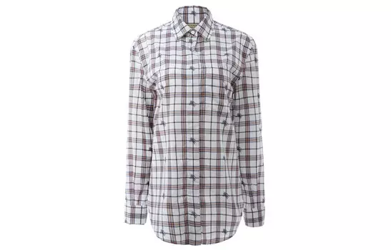 Рубашка женская Burberry в клетку, белый