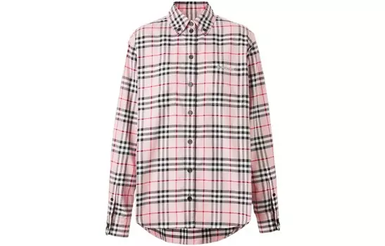 Рубашка женская Burberry в клетку, розовый