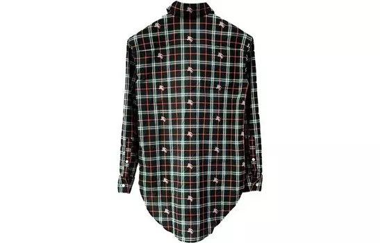 Рубашка женская Burberry в клетку, зеленый