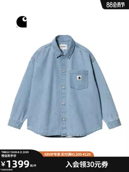 Рубашка женская Carhartt WIP джинсовая, синий
