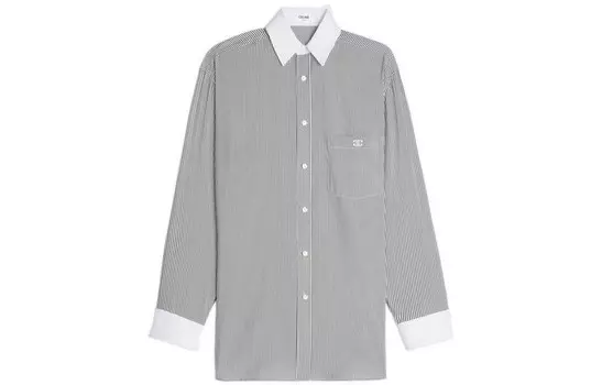 Рубашка женская Celine, черный / белый