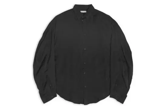 Рубашка женская черная Balenciaga