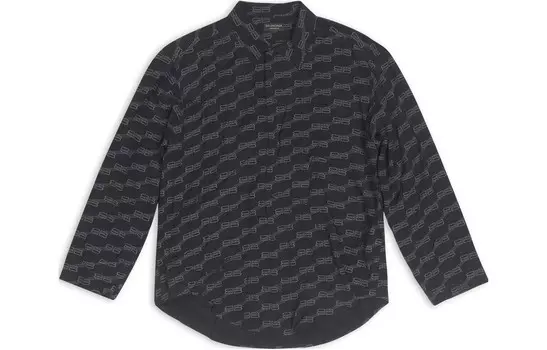 Рубашка женская черная Balenciaga