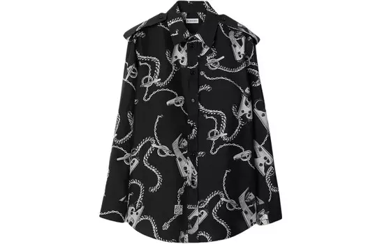 Рубашка женская черная Burberry