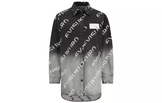 Рубашка женская черная Evisu