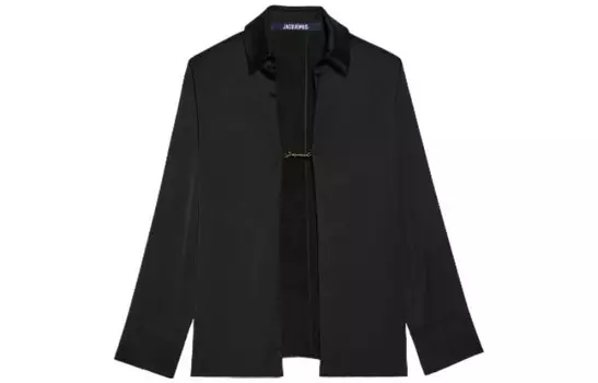 Рубашка женская черная Jacquemus