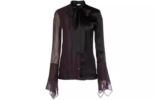 Рубашка женская черная Loewe