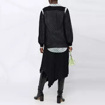 Рубашка женская черная Maison Margiela