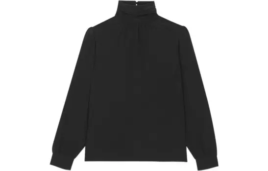 Рубашка женская черная Saint Laurent