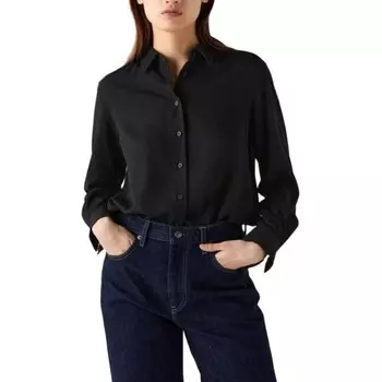 Рубашка женская черная Uniqlo