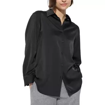 Рубашка женская черная Uniqlo