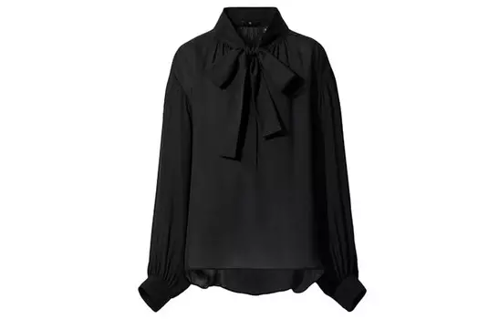 Рубашка женская черная Uniqlo