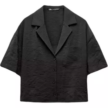 Рубашка женская черная Zara