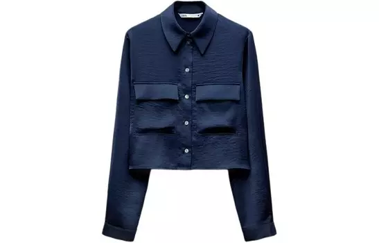 Рубашка женская черная Zara