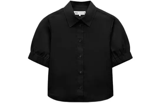 Рубашка женская черная Zara