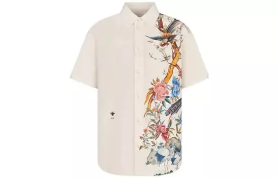 Рубашка женская Dior с рисунком, белый