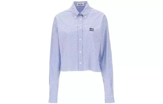 Рубашка женская фиолетовая Miu Miu