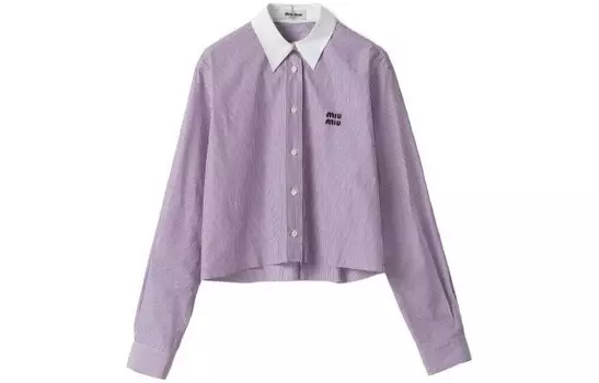 Рубашка женская фиолетовая Miu Miu