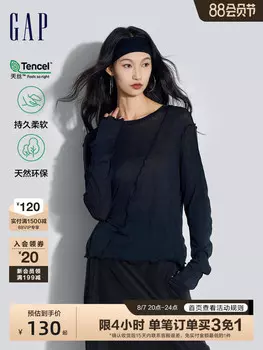 Рубашка женская Gap кружевная, черный