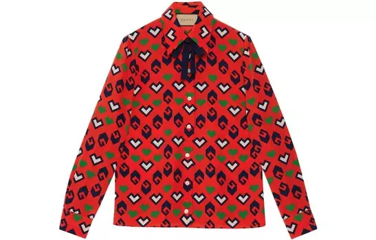 Рубашка женская Gucci, красный
