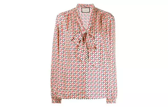 Рубашка женская Gucci, красный / зеленый