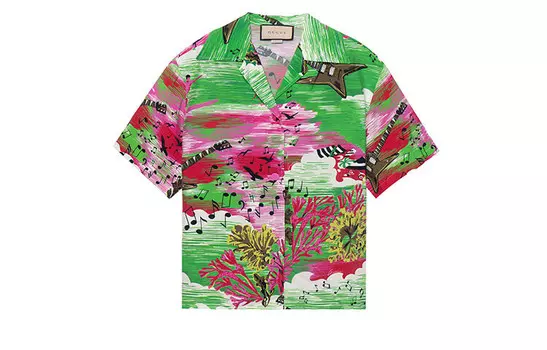 Рубашка женская Gucci, зеленый